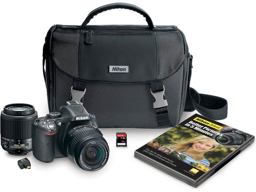 Nikon D5200 Dual-lens Kit (Black) 24.1-megapixel digital SLR