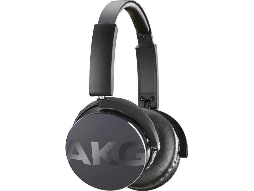 AKG Y 50 (Black) On-ear headphones with in-line remote and