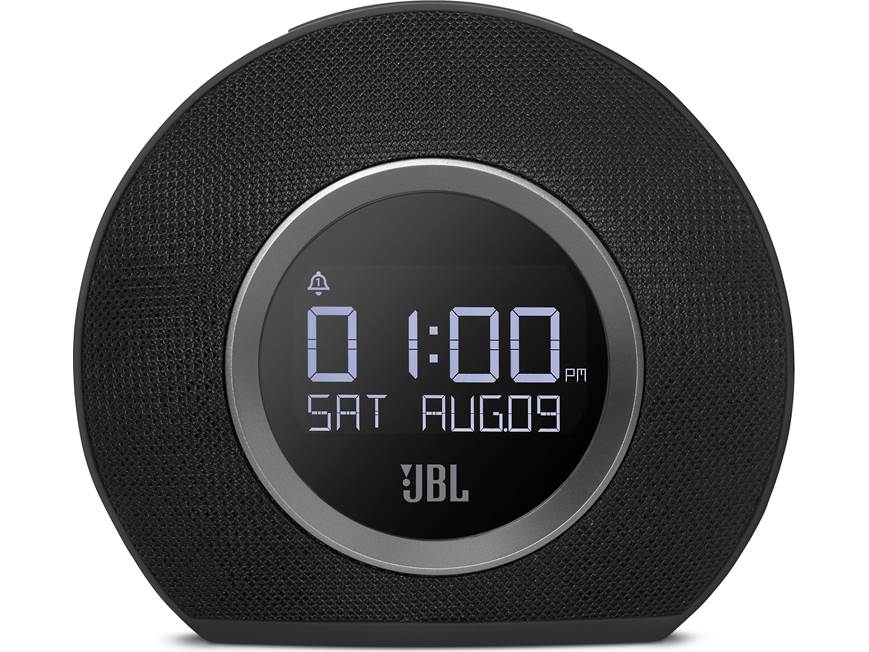 JBL Horizon (Black) FM clock radio with Bluetooth® and dual USB