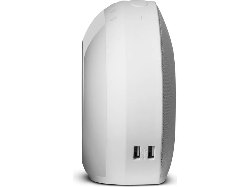 JBL Horizon (White) FM clock radio with Bluetooth® and dual USB