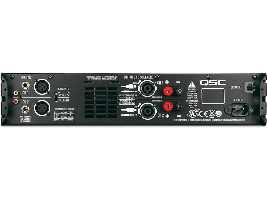 QSC GX5 パワーアンプ QSC GX5 GX Series power amplifier — 500W x 2 at 8 ohms (non