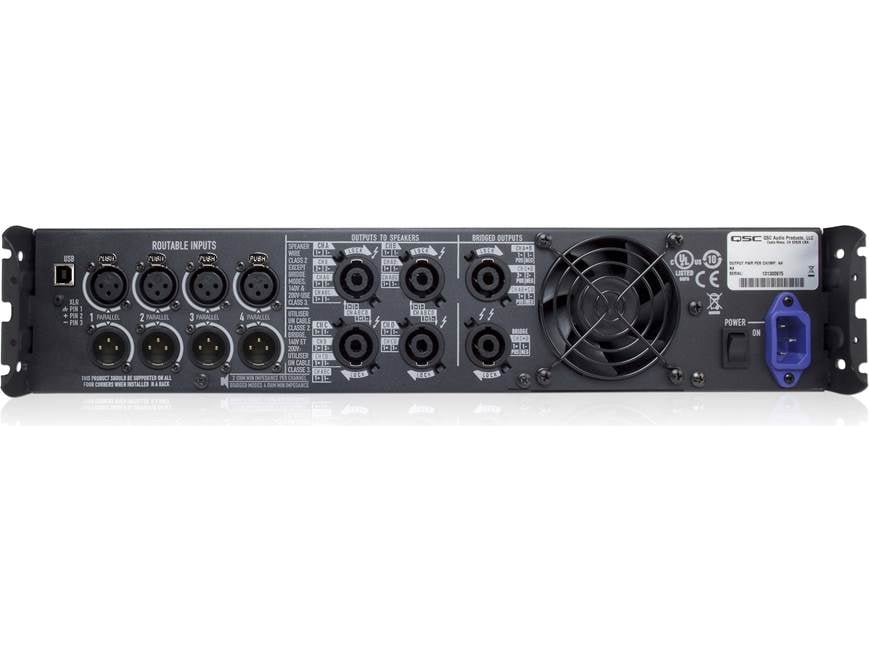 QSC PLD4.3 PLD Series power amplifier — 625W x 4 at 8 ohms, 2,500W