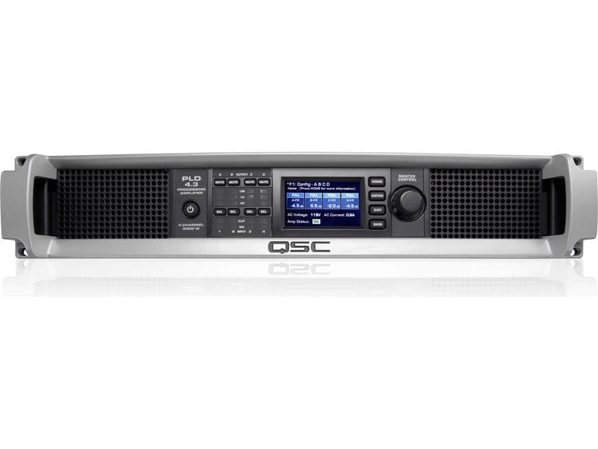 QSC PLD4.3 4ch パワーアンプ 業務用 PA QSC PLD4.3 PLD Series power amplifier — 625W x 4 at 8 ohms, 2,500W