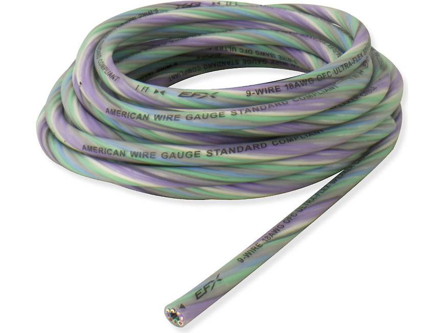 EFX 9-Wire Ultra Flex Speaker Wire (20 feet) All-in-one cable for