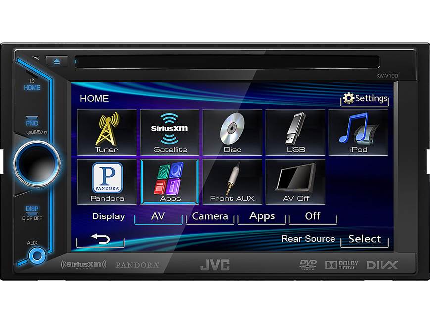 JVC Arsenal KW-V100 DVD receiver at Crutchfield
