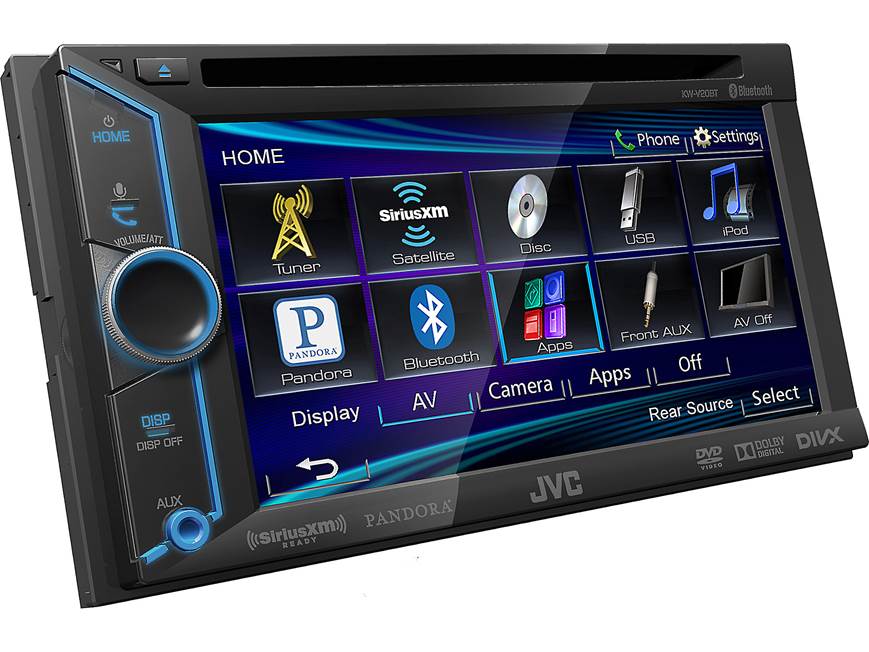 JVC KW-V20BT DVD receiver at Crutchfield
