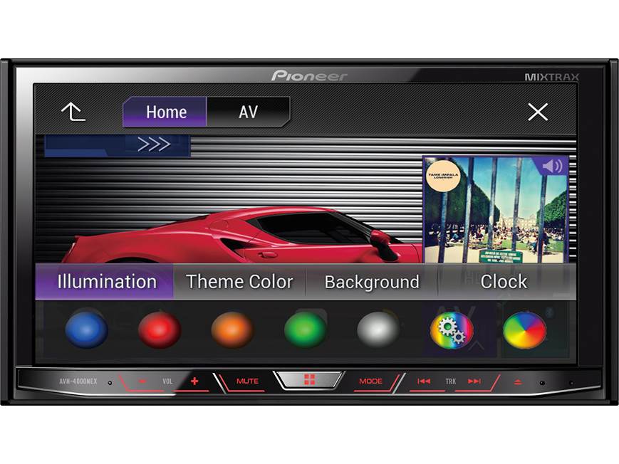 Pioneer AVH-4000NEX DVD receiver at Crutchfield