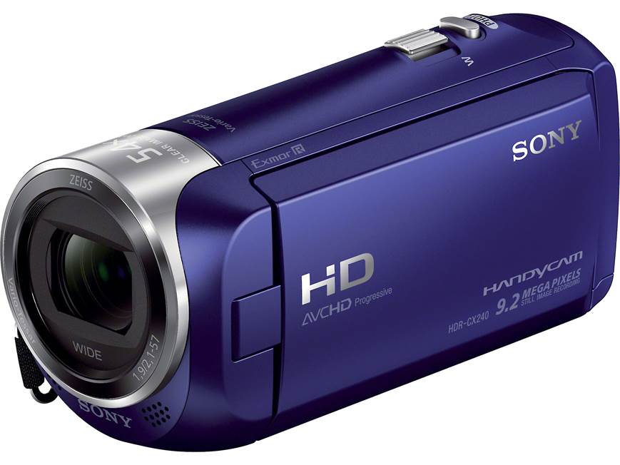 Sony Handycam® HDR-CX240 (Blue) High-definition camcorder (Blue