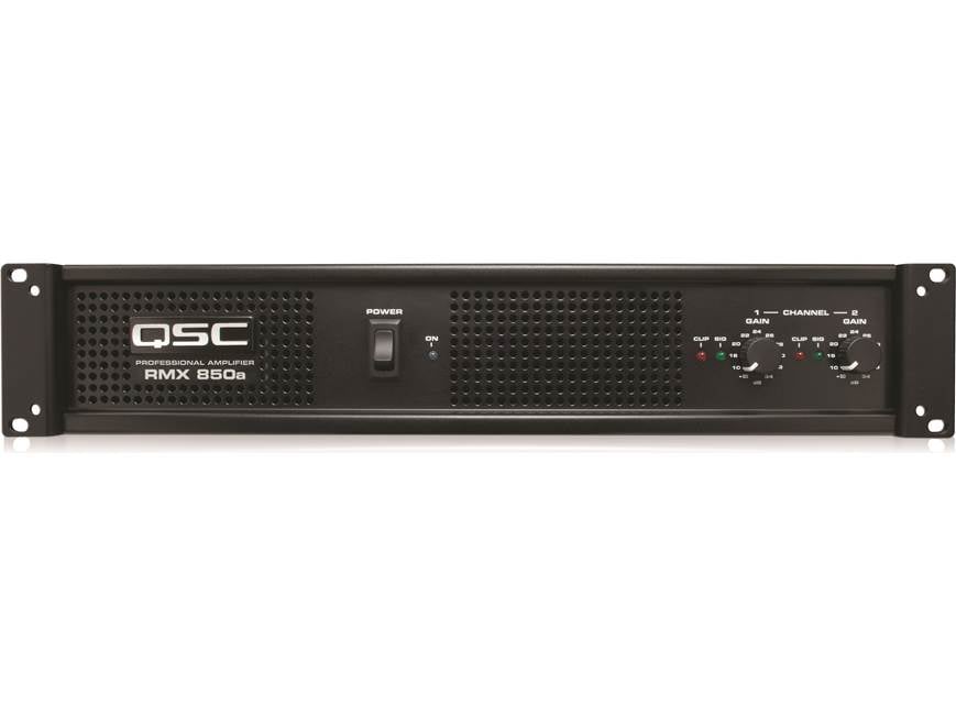 アンプ QSC PROFESSIONAL POWER AMPLIFIER RMX 850 QSC RMX850a RMX Series power amplifier — 200W x 2 at 8 ohms, 830W