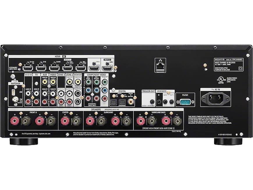 Sony STR-ZA1000ES 7.2-channel home theater receiver at Crutchfield