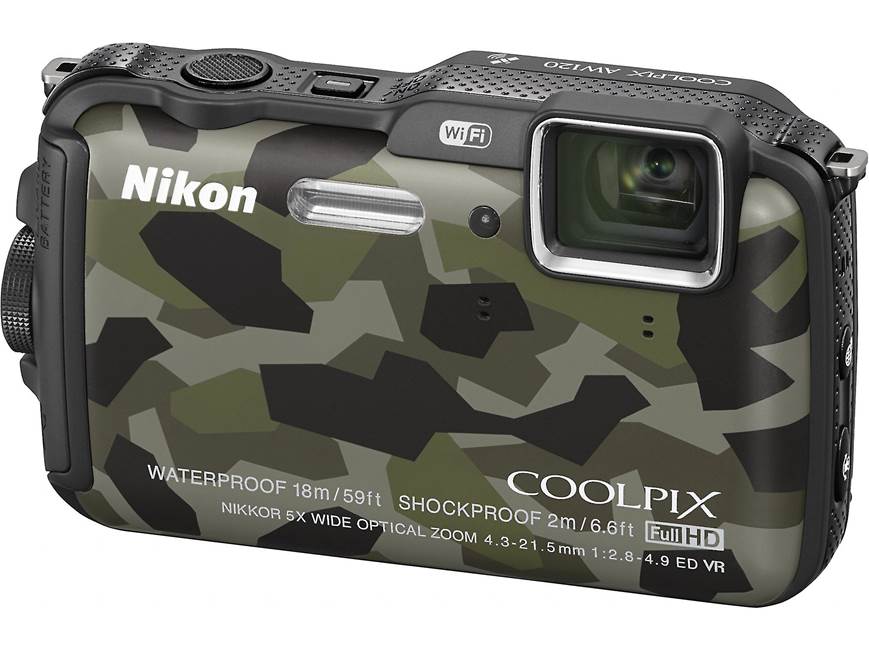 Nikon Coolpix AW120 (Camouflage) Tough-style 16-megapixel digital