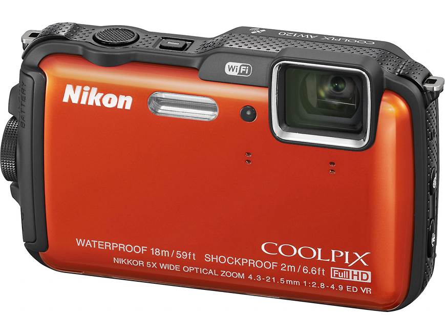 【現状品】Nikon COOLPIX AW120 迷彩 防水 Wi-Fi 本体 Nikon Coolpix AW120 (Orange) Tough-style 16-megapixel digital