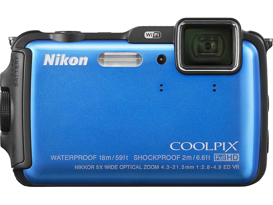 Nikon Coolpix AW120 (Blue) Tough-style 16-megapixel digital camera