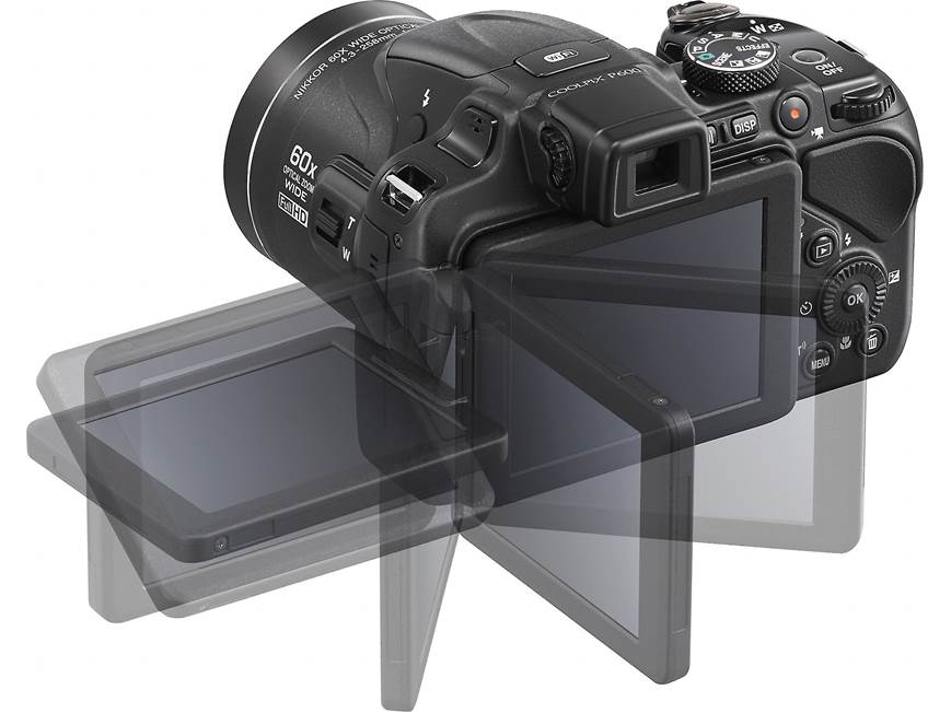 Nikon Coolpix P600 (Black) 16.1-megapixel digital camera with 60X