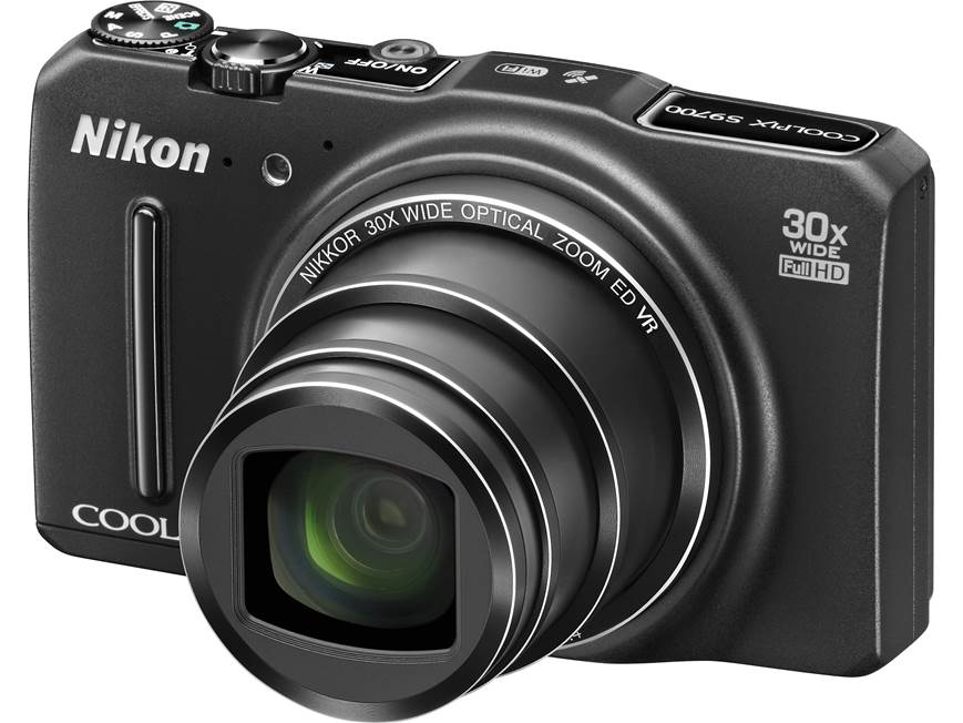 Nikon Coolpix S9700 (Black) 16-megapixel camera with 30X optical