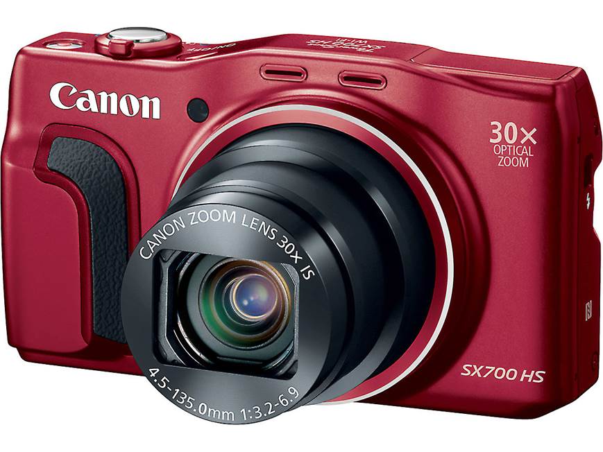 Canon PowerShot SX700 HS (Red) 16.1-megapixel digital camera with