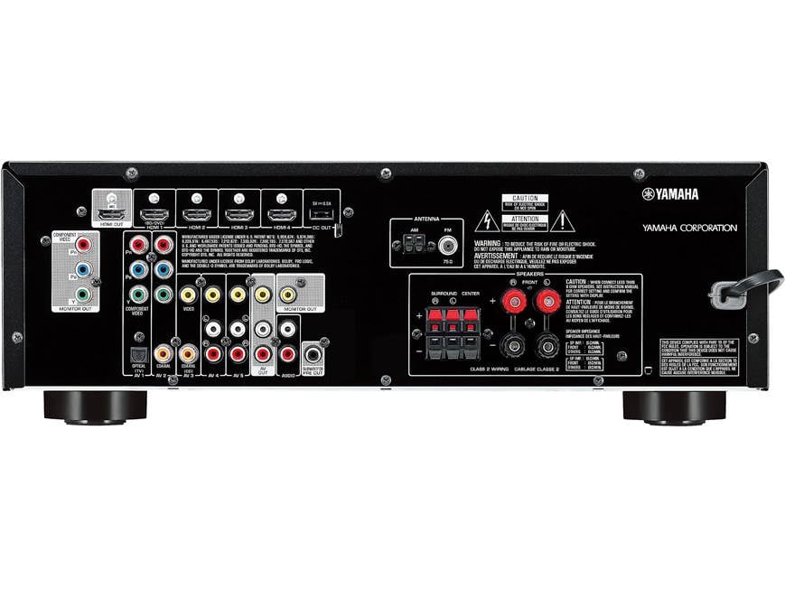 YAMAHA AVレシーバー RX-V377(B) Yamaha RX-V377 5.1-channel home theater receiver at Crutchfield