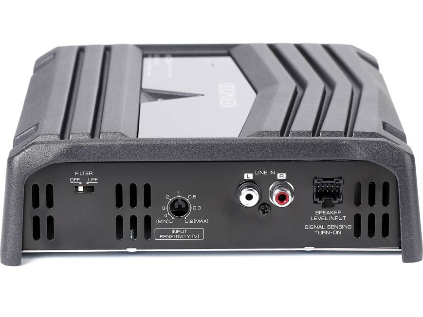 KENWOOD プリメインアンプ ブラック Kenwood X303-4 eXcelon 600W Max Class D 4/3/2 HPF/LPF Channel