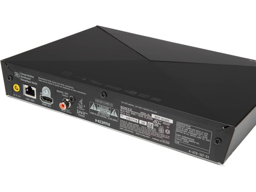 Sony BDP-S3200 Blu-ray player with Wi-Fi® at Crutchfield
