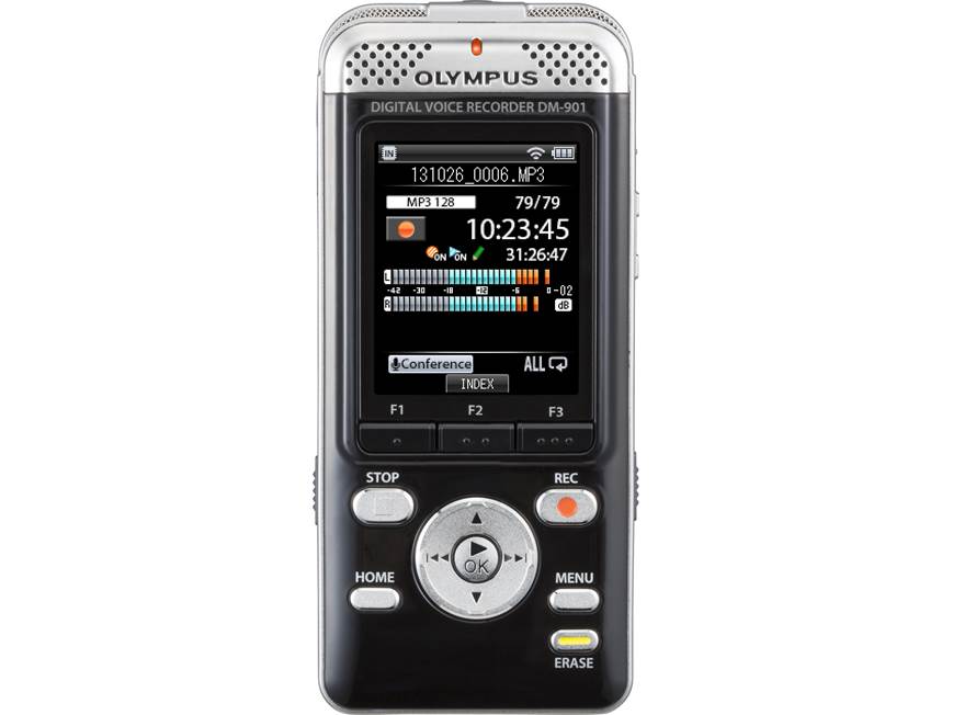 Olympus DM-901 4GB digital voice recorder with expandable memory