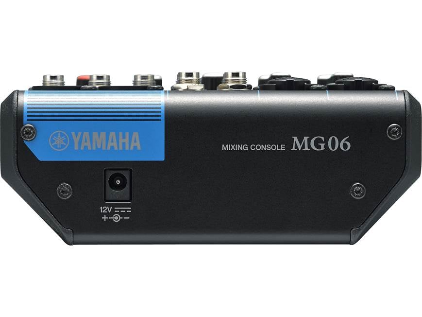 Yamaha MG06 6-channel mixer at Crutchfield