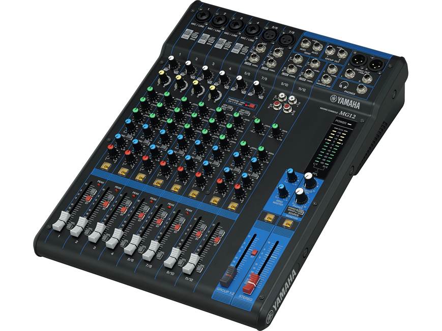 Yamaha MG12 12-channel mixer — with compression at Crutchfield