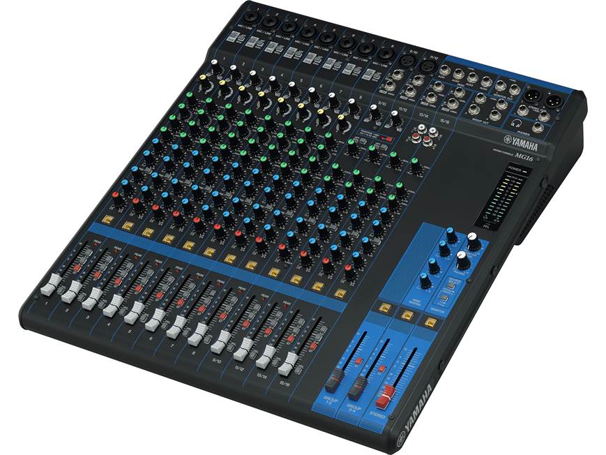 Yamaha MG16 16-channel mixer — with compression at Crutchfield
