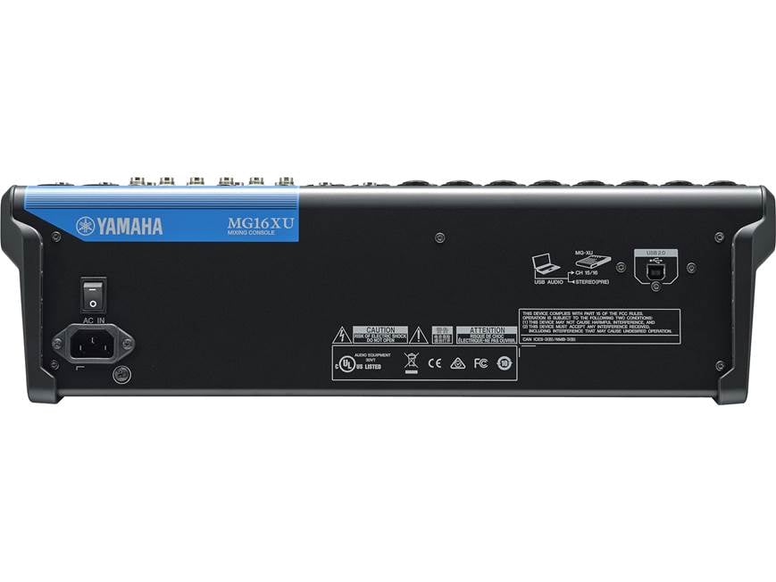 Yamaha MG16XU 16-channel mixer — with compression, effects, USB