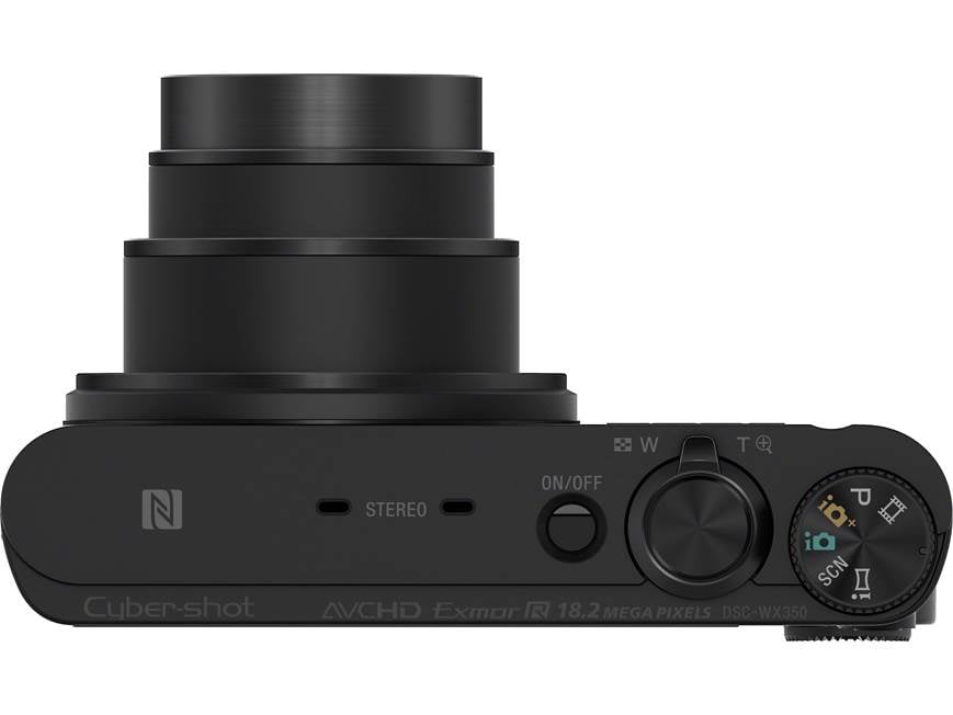 Sony Cyber-shot® DSC-WX350 (Black) 18-megapixel digital camera