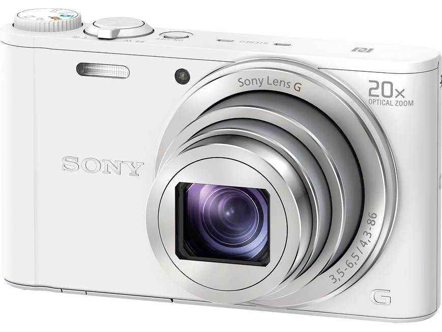 Sony Cyber-shot® DSC-WX350 (White) 18-megapixel digital camera