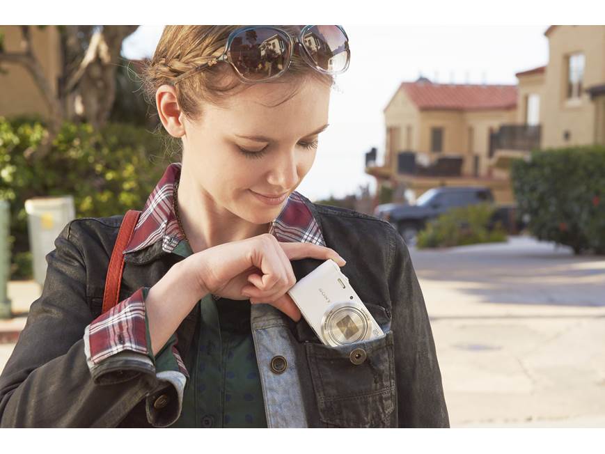 Sony Cyber-shot® DSC-WX350 (White) 18-megapixel digital camera