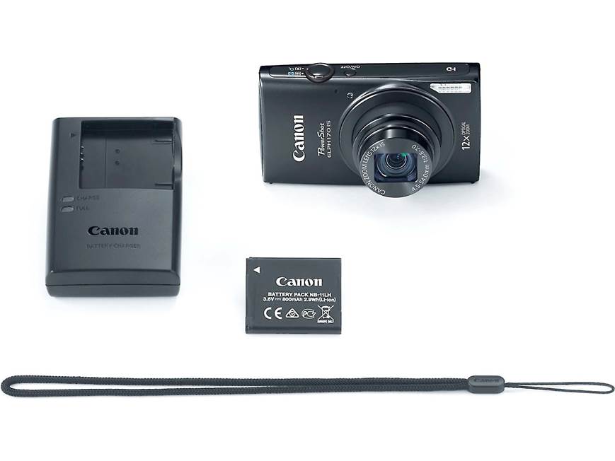 Canon PowerShot Elph 170 IS (Black) 20-megapixel digital camera