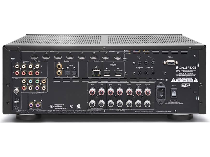 Cambridge Audio CXR120 7.2-channel home theater receiver with Wi