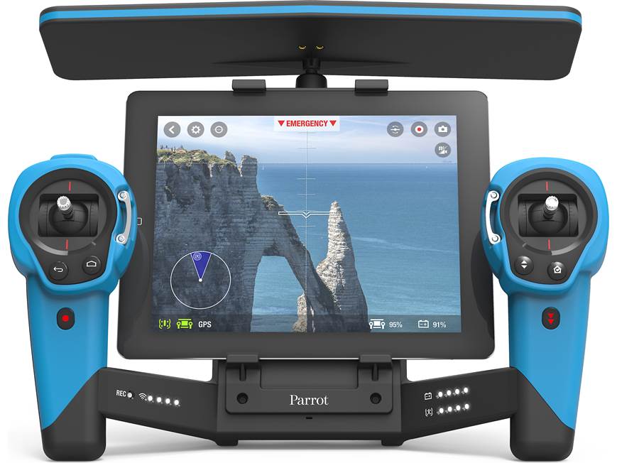 Parrot Bebop Drone Skycontroller Bundle (Blue) Quadcopter with