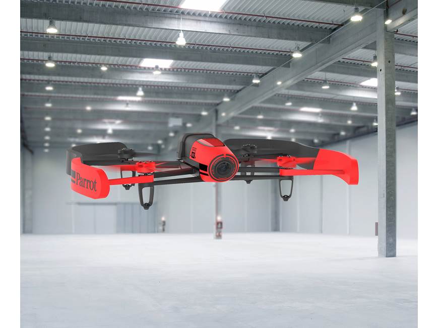 Parrot Bebop Drone (Red) Quadcopter with 14-megapixel HD action