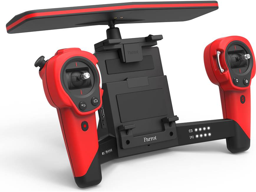 Parrot Bebop Drone Skycontroller Bundle (Red) Quadcopter with