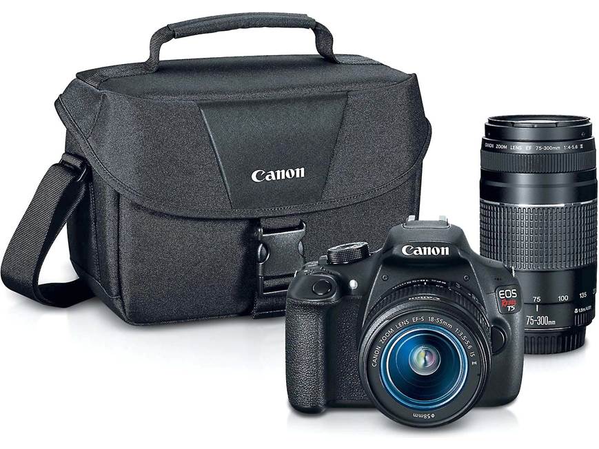 Canon EOS Rebel T5 Two Zoom Lens Bundle 18-megapixel DSLR with 18