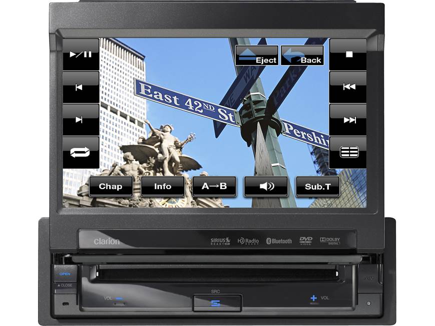 Clarion VZ401 DVD receiver at Crutchfield