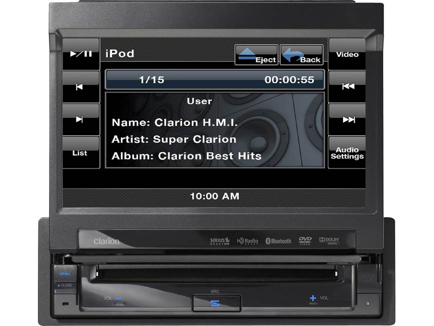Clarion VZ401 DVD receiver at Crutchfield