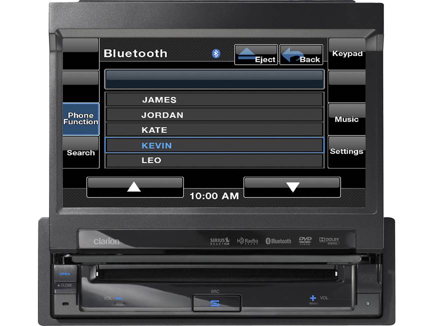 Clarion VZ401 DVD receiver at Crutchfield