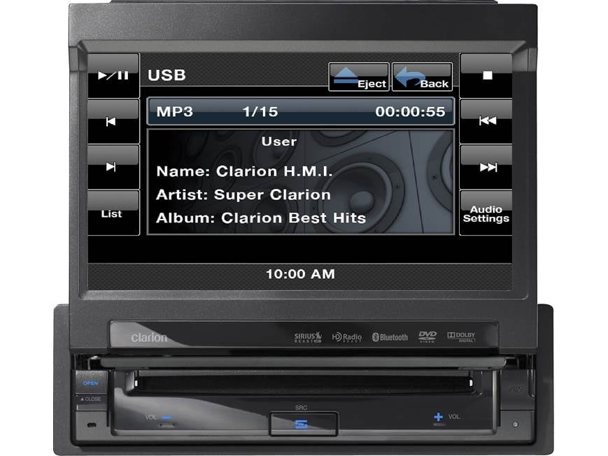 Clarion VZ401 DVD receiver at Crutchfield