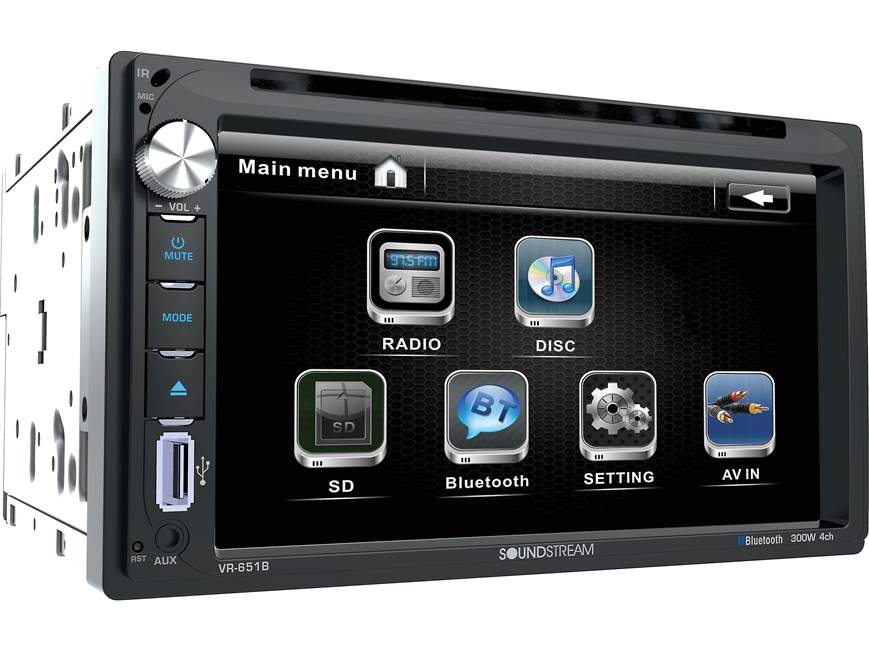 Soundstream VR-651B DVD receiver at Crutchfield