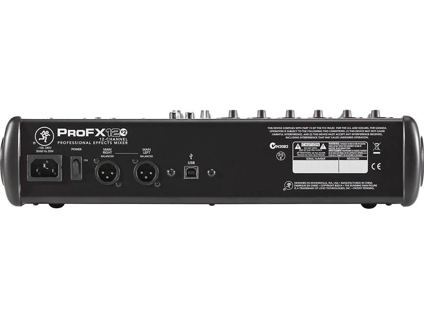 Mackie ProFX12v2 12-channel mixer — with effects and USB
