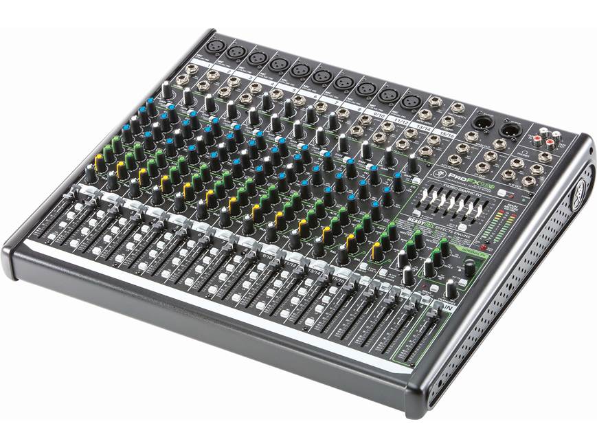Mackie ProFX16v2 16-channel mixer — with effects, compression, and