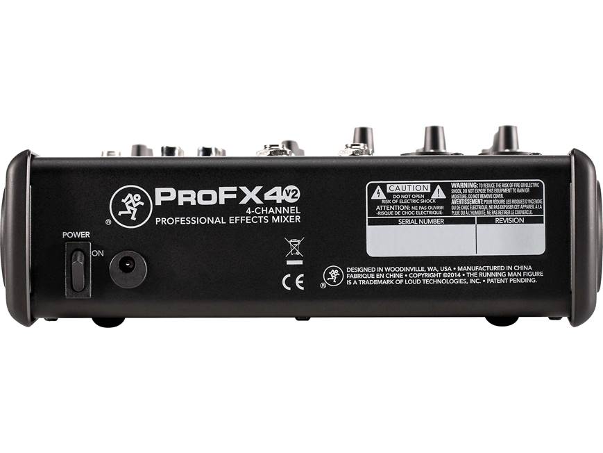 Mackie ProFX4v2 4-channel mixer — with effects at Crutchfield