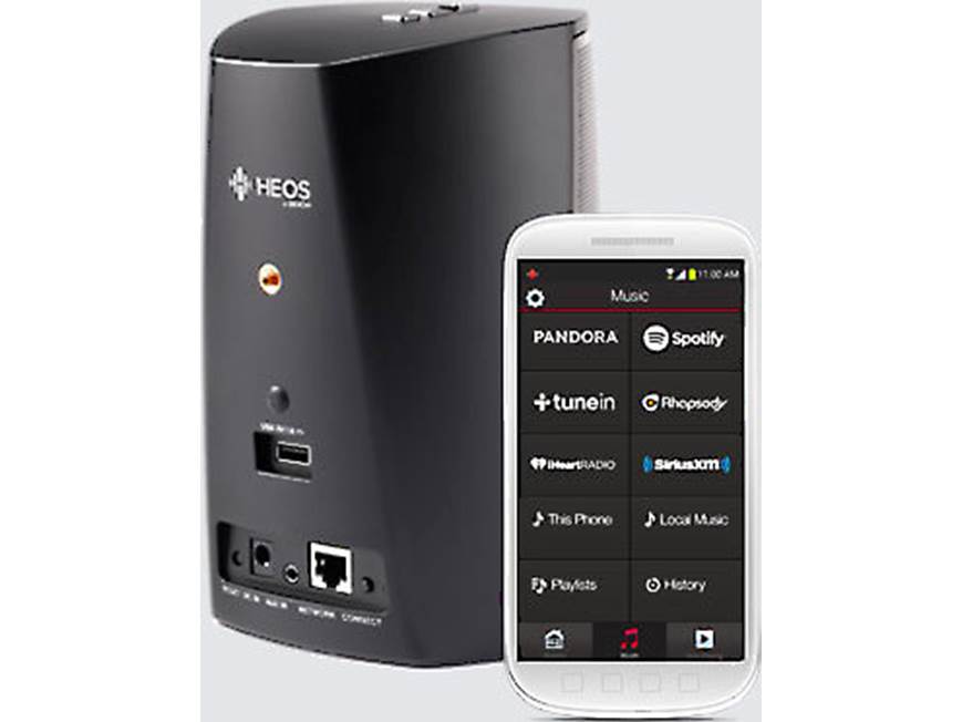 Denon HEOS 1 (Series 1) (Black) Compact wireless powered speaker