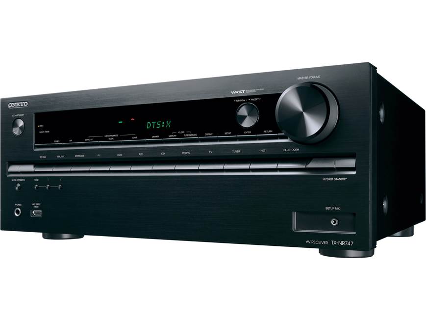 Onkyo TX-NR747 7.2-channel home theater receiver with Wi-Fi