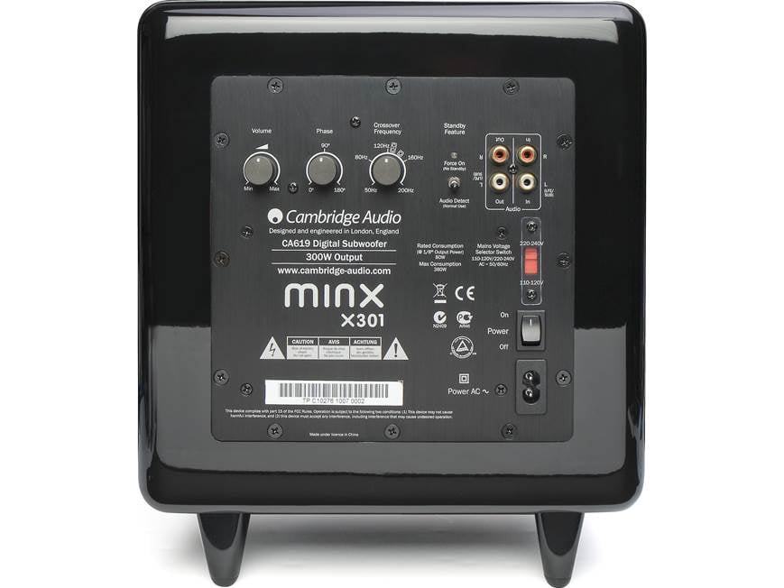 Cambridge Audio Minx X301 (Black) Compact powered subwoofer (Black