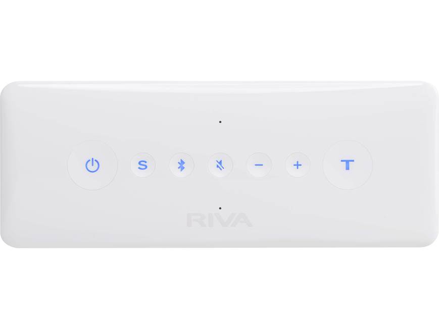 RIVA Turbo X (White with silver) Premium portable Bluetooth