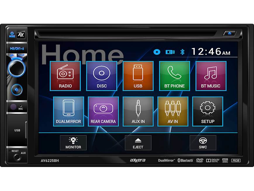 Axxera AV6225BH DVD receiver at Crutchfield